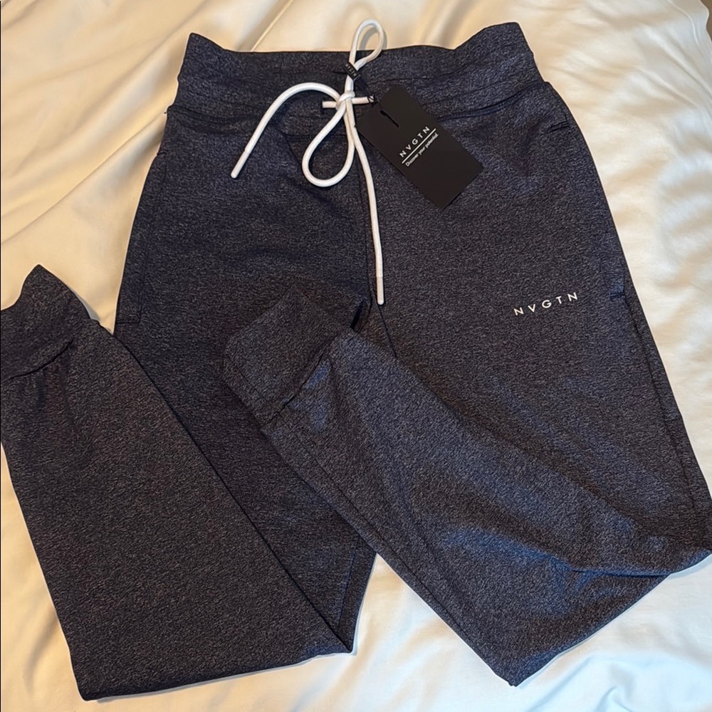 NVGTN Heather Navy Joggers